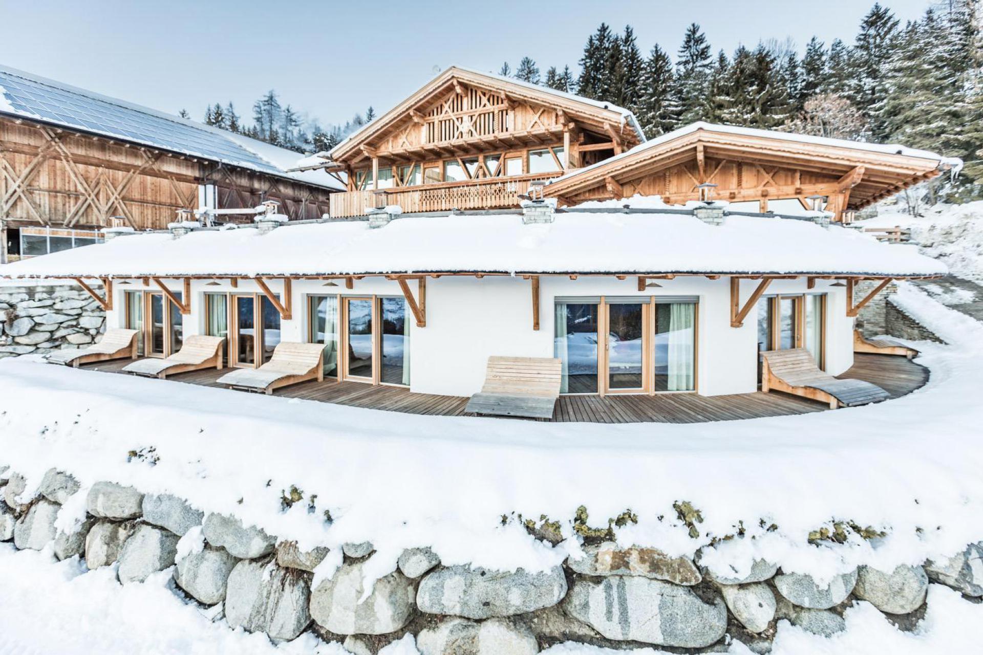 Agriturismo Dolomieten Winter Actieve agriturismo met boerderijdieren in Trentino W