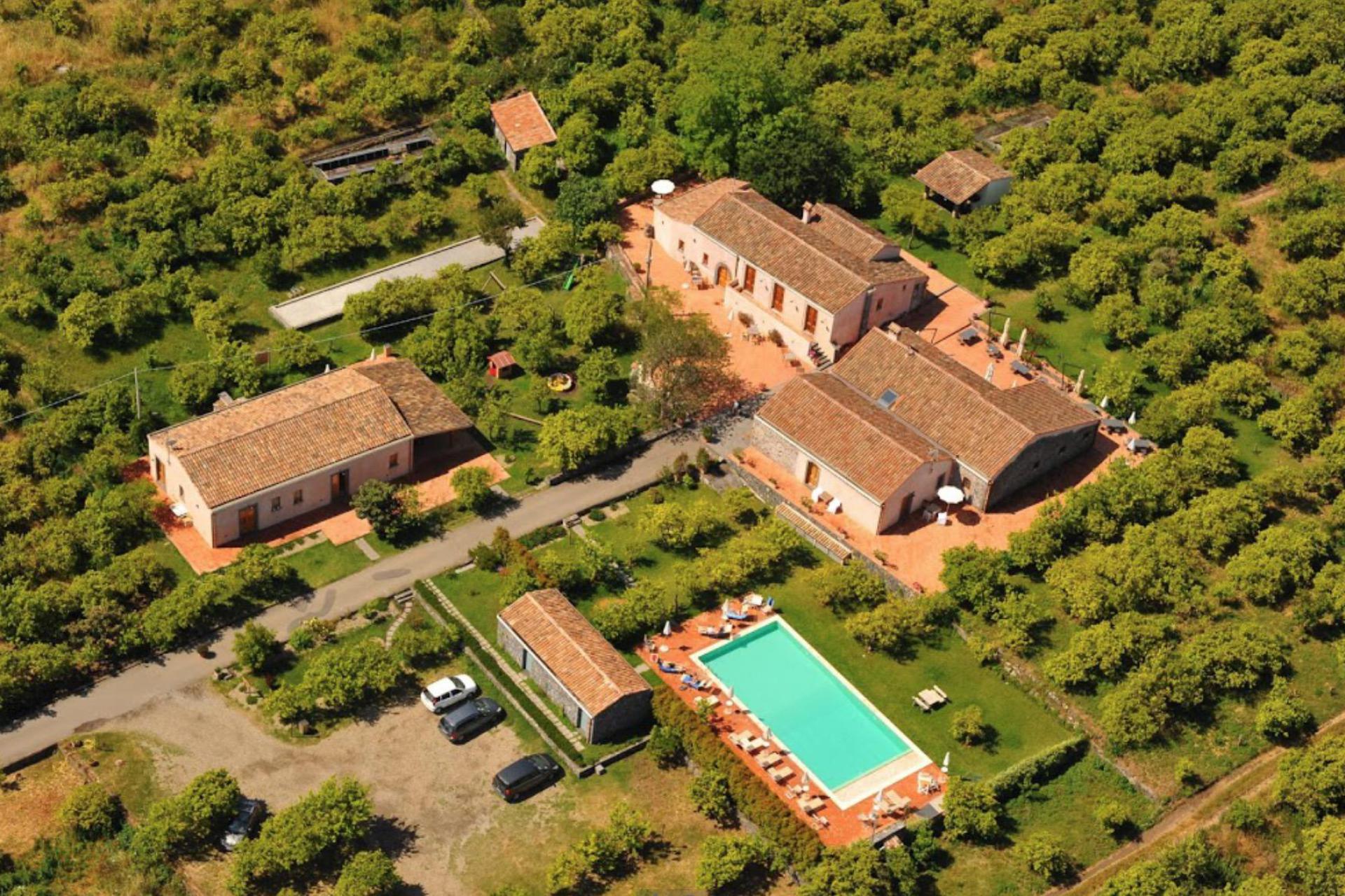 Typical Sicilian citrus farm