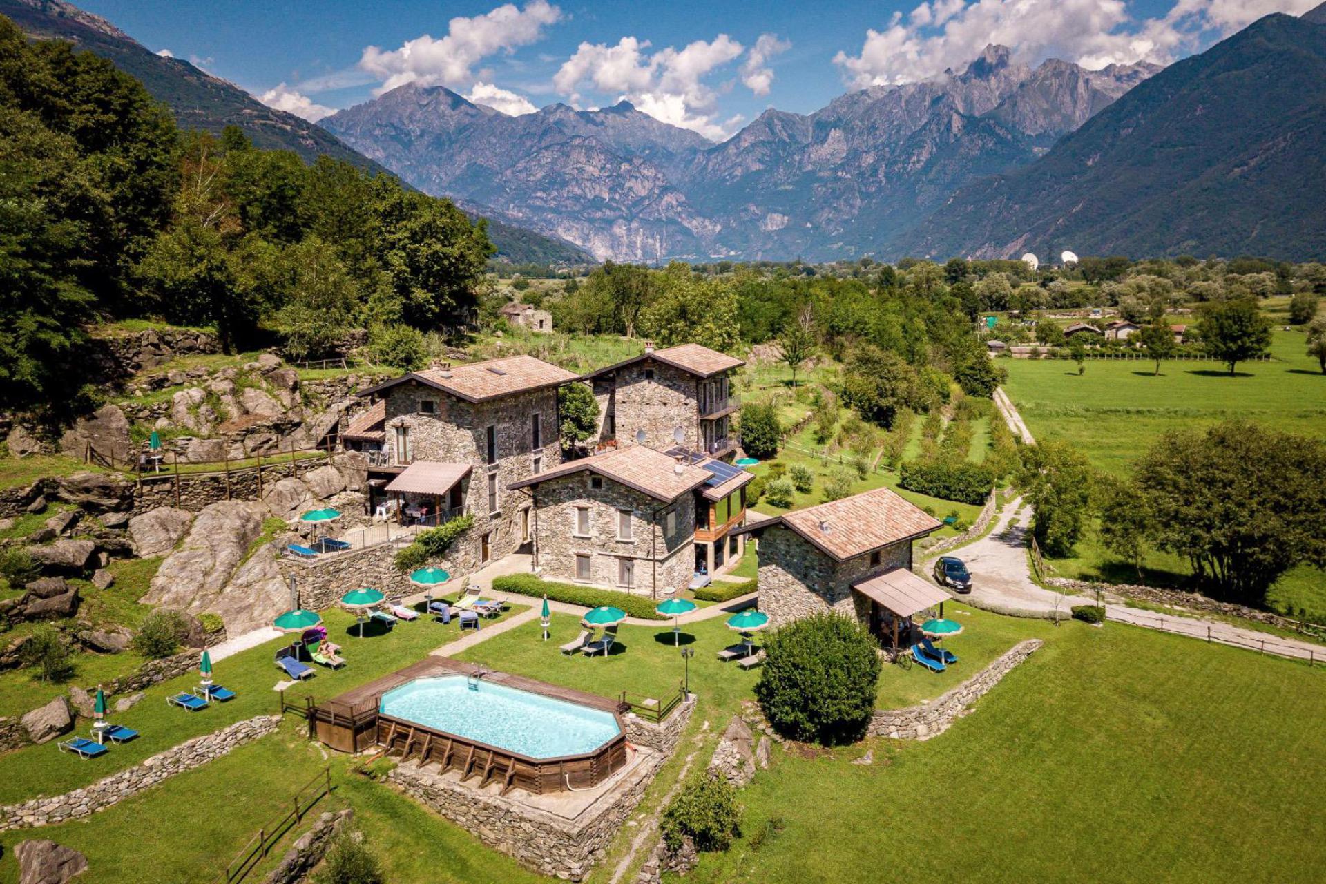 Characteristic agriturismo near Lake Como