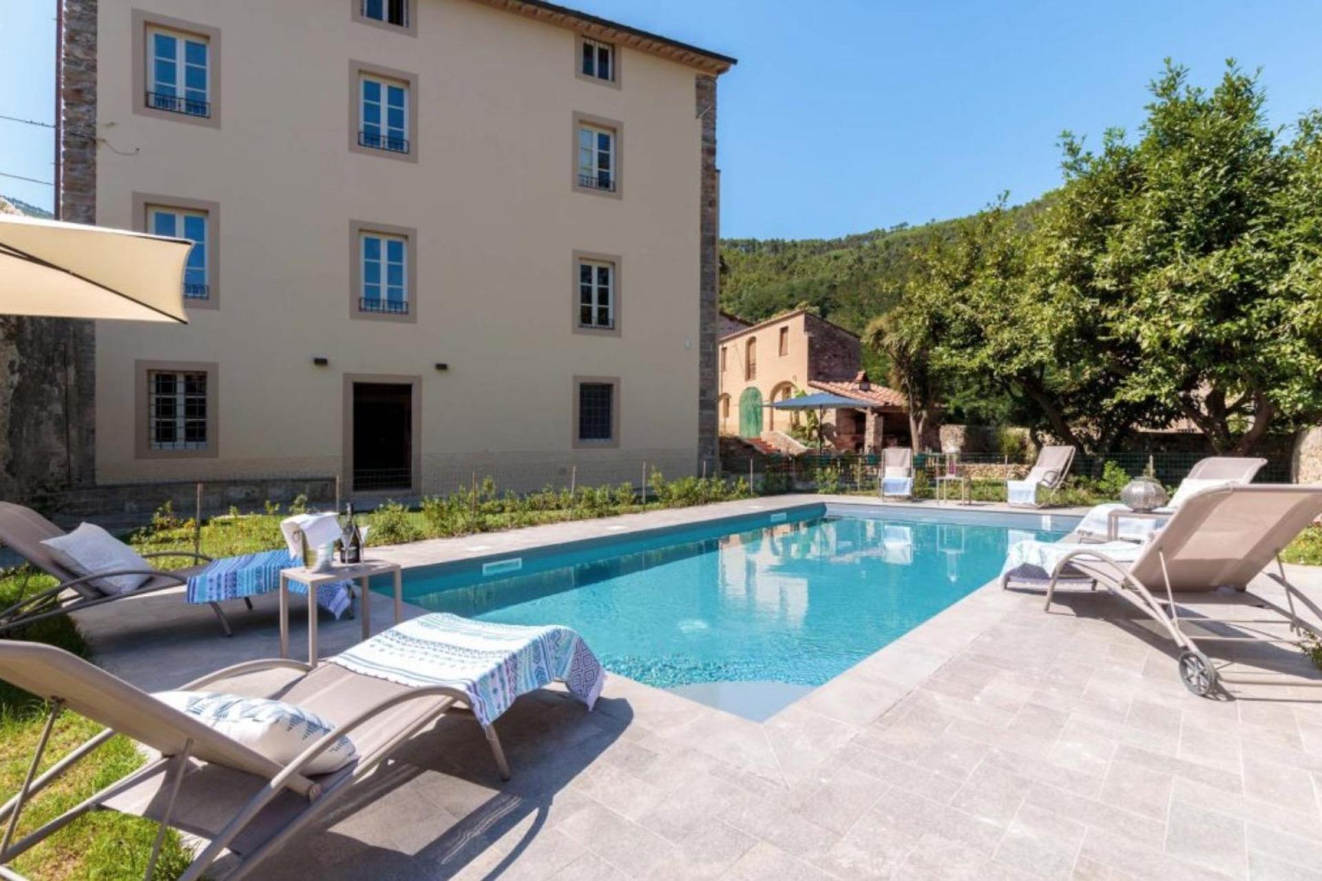 Romantic manor house in a village near Lucca