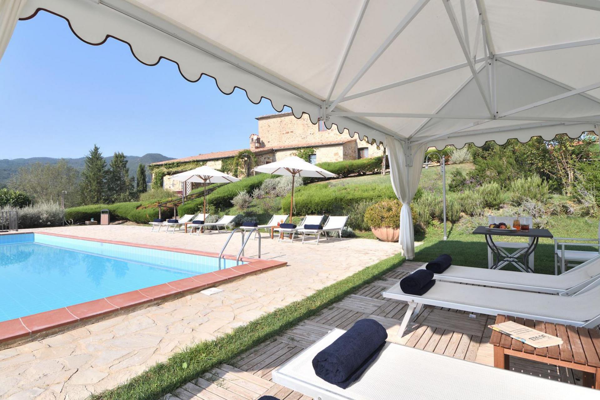 Panoramisch gelegen agriturismo in centraal Toscane