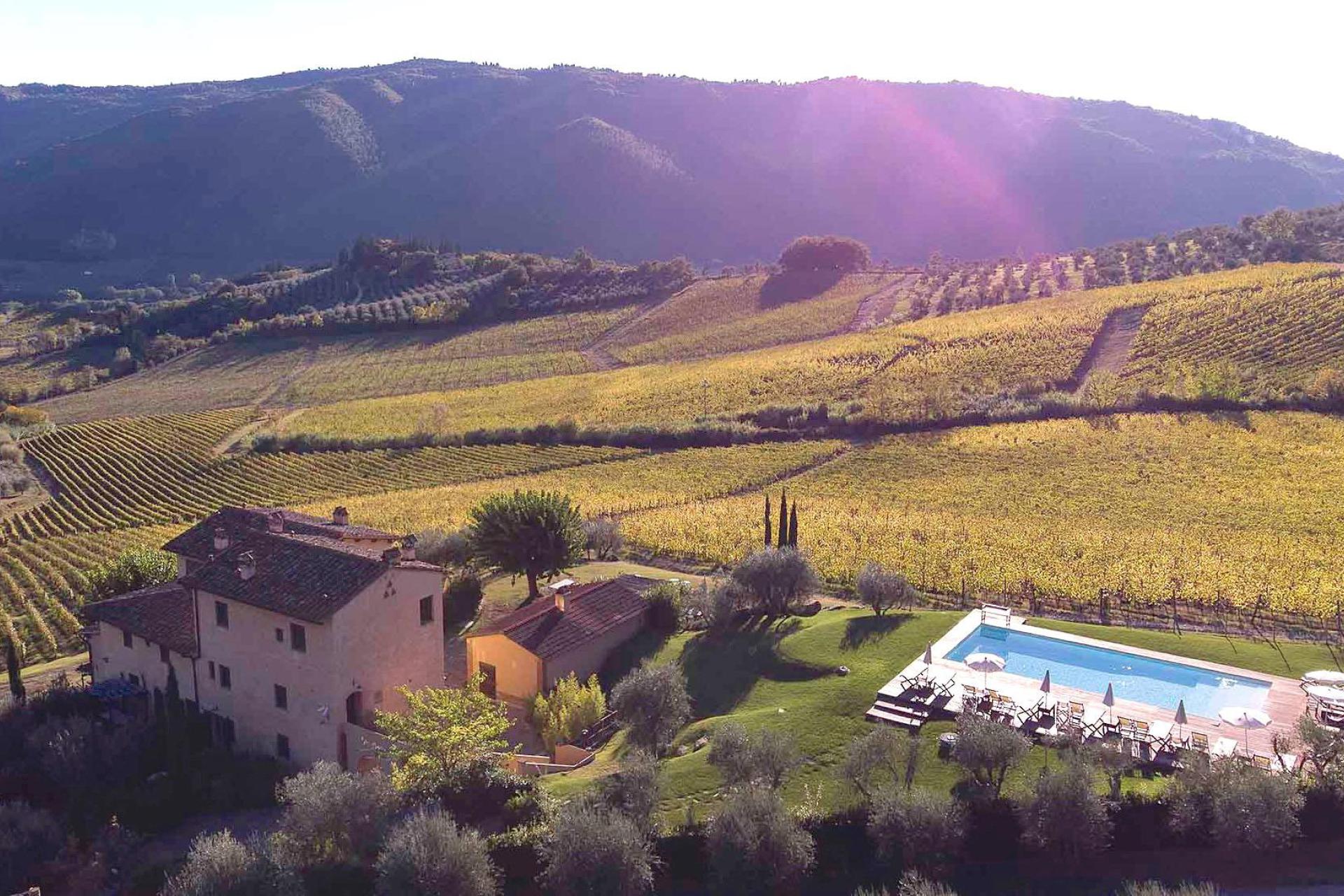 Bijzondere wijnboerderij vlakbij Florence