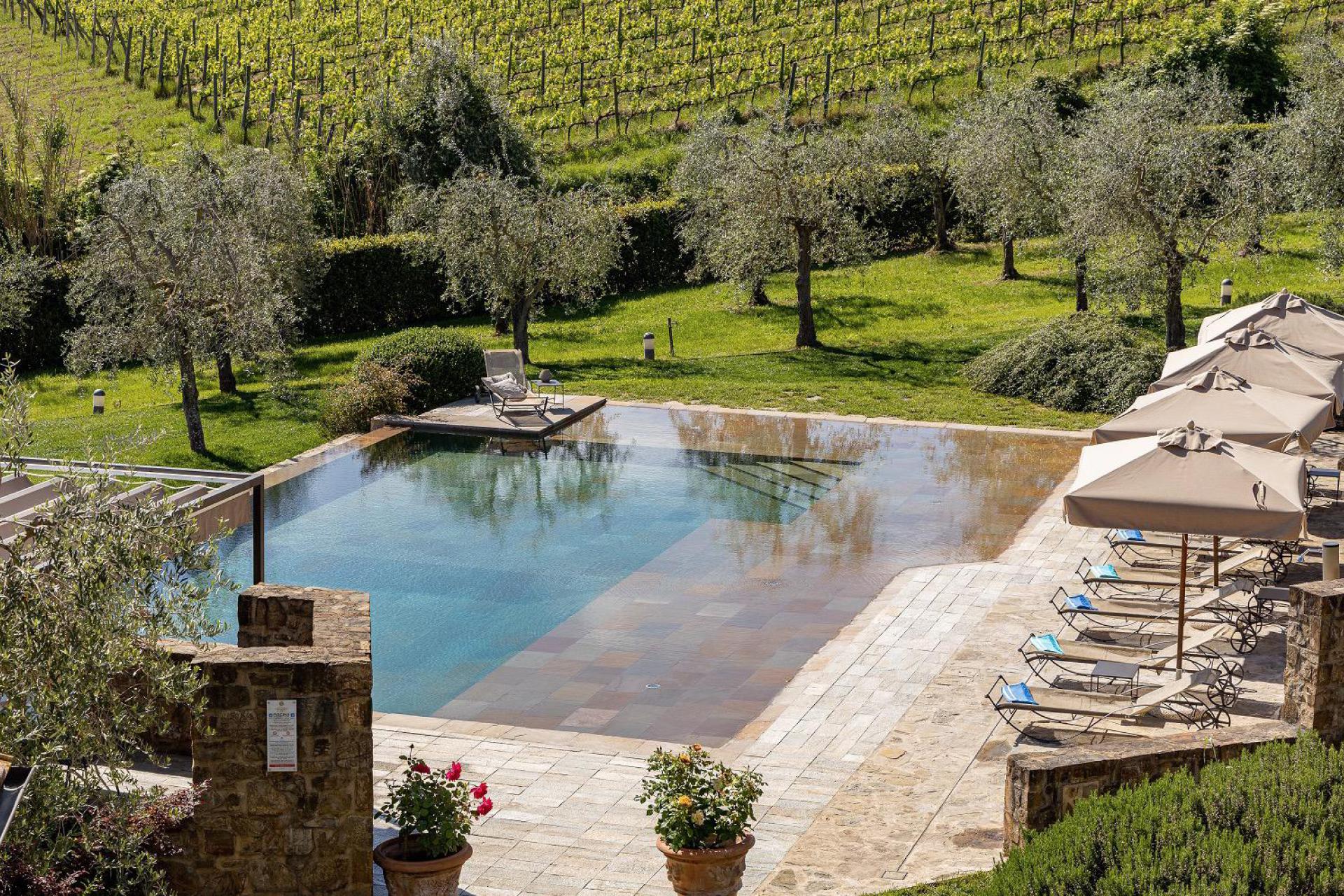 Luxe agriturismo tussen wijngaarden van de Brunello