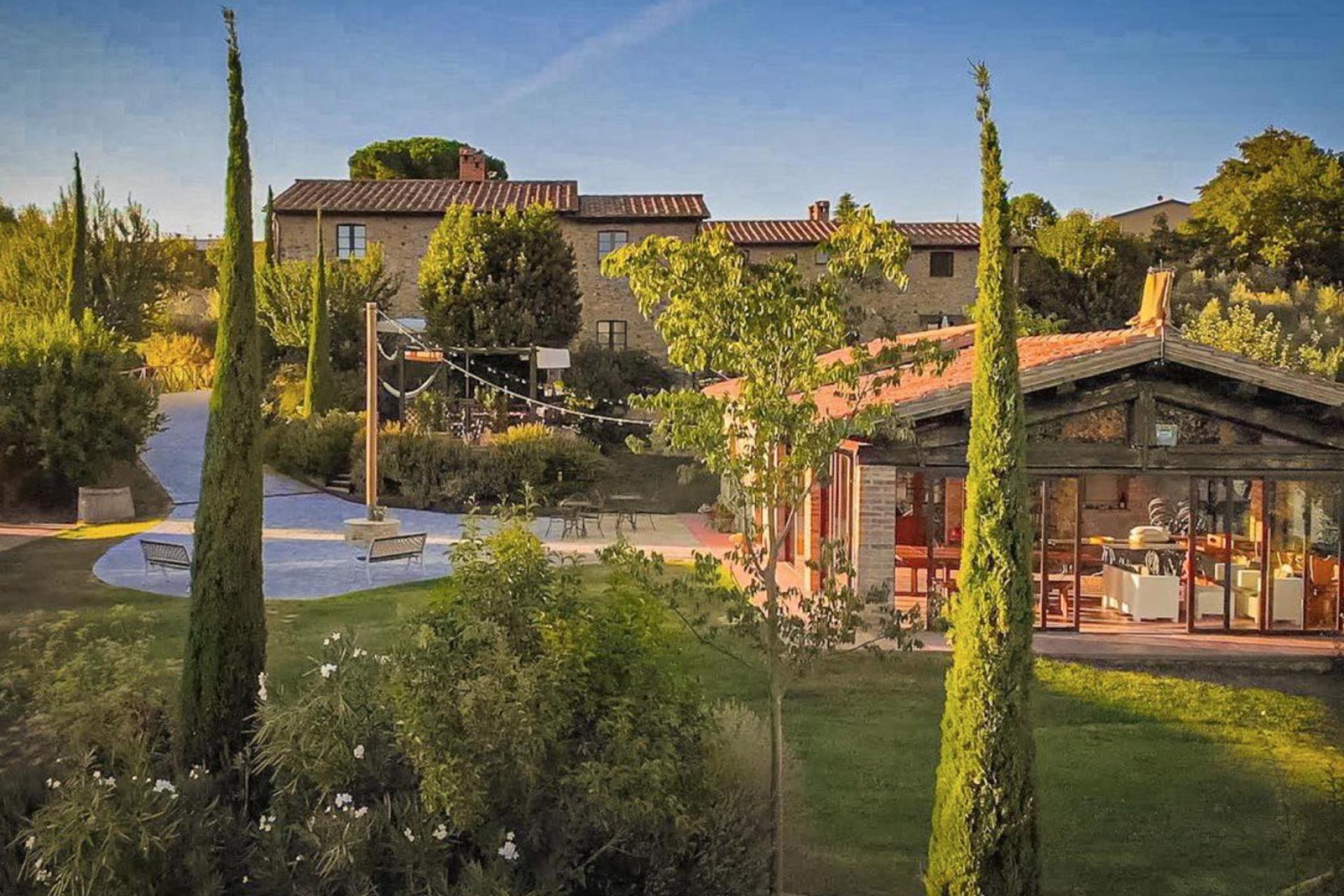Agriturismo op loopafstand van een dorpje tussen Umbrië en Toscane