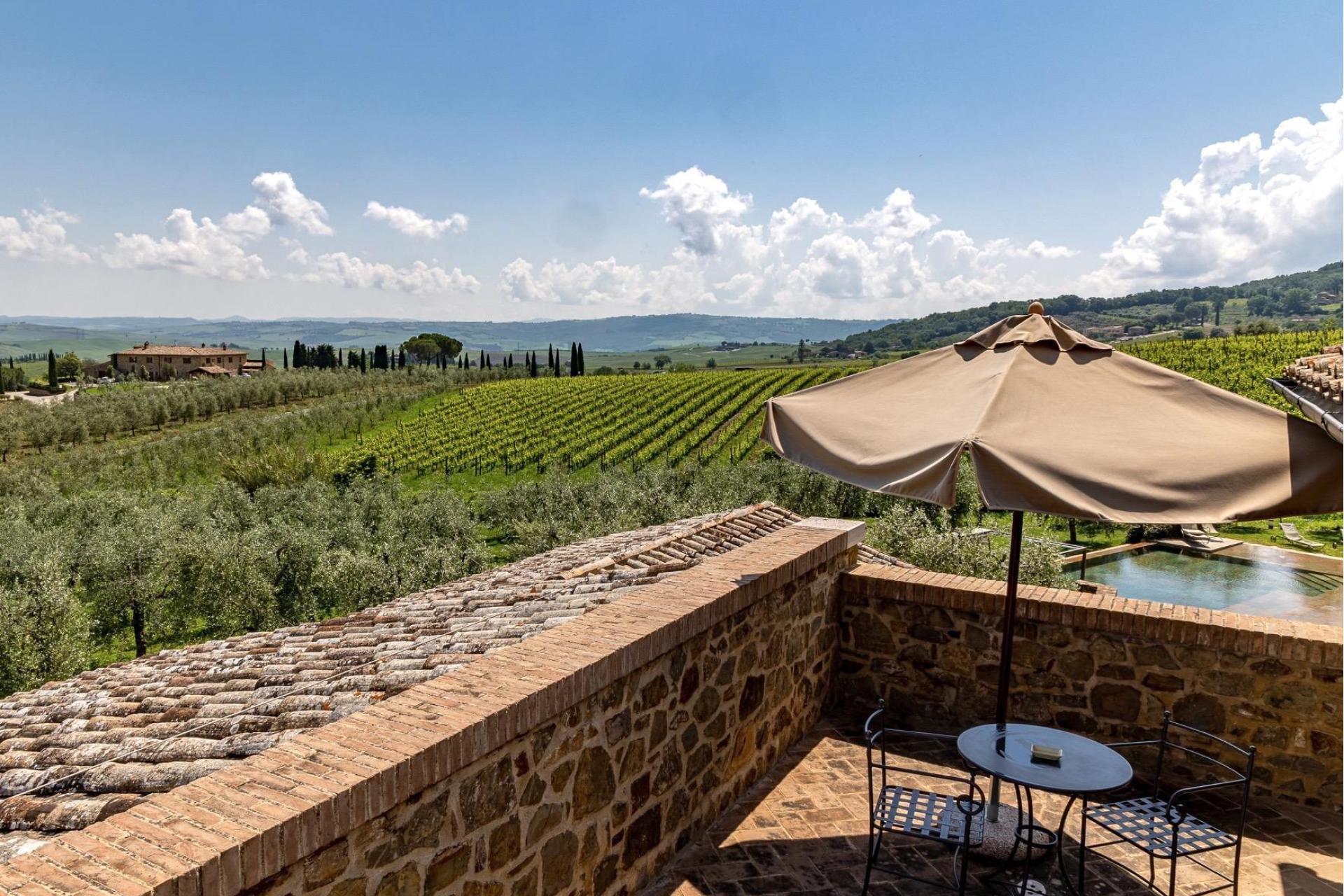 Luxe agriturismo tussen wijngaarden van de Brunello