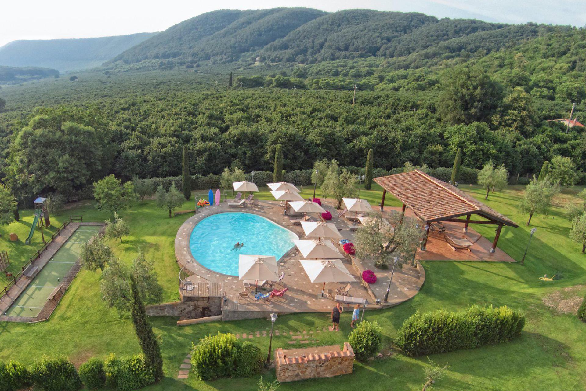 Agriturismo bij meertje en uur van Rome